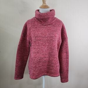 Columbia Fleece Pullover Women’s Medium Fox Glacier Cowl Neck Sweater